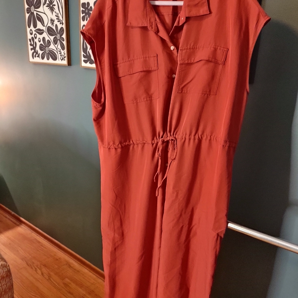 Old Navy Terracotta Sleeveless Dress - Picture 3 of 4